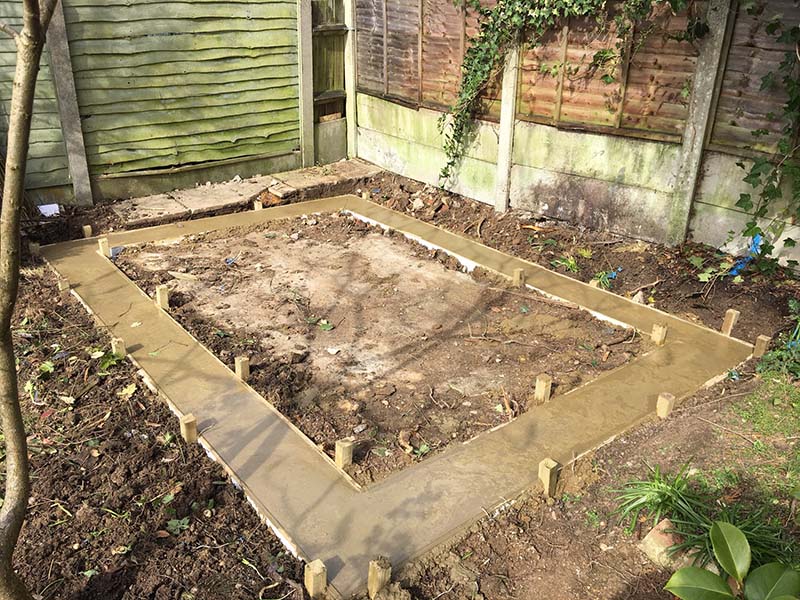Garden room ring foundation